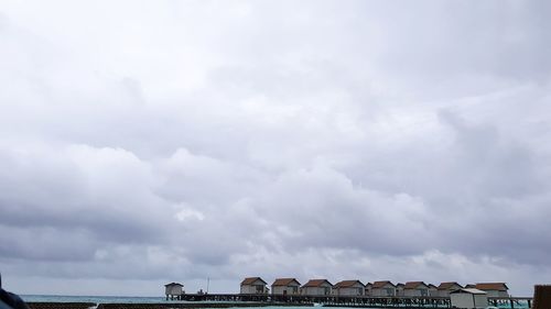 Low angle view of built structure against sky