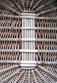 Full frame shot of wicker basket