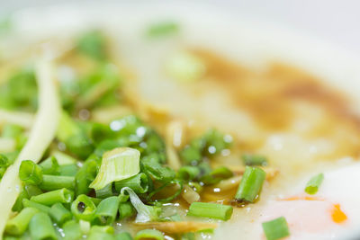 Close-up of meal served in plate