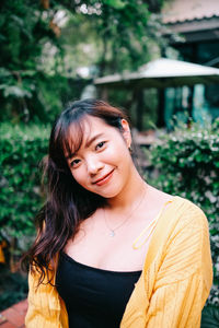 Portrait of a smiling young woman