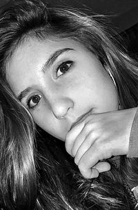 Close-up portrait of young woman