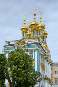 Palace chapel in catherine palace, tsarskoye selo, russia