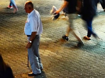 Low section of people standing outdoors