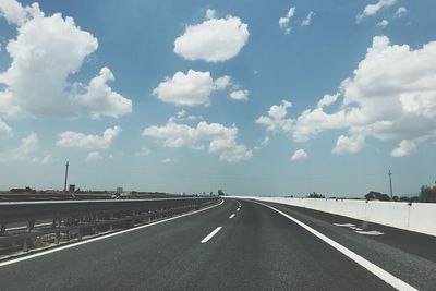 View of highway against sky