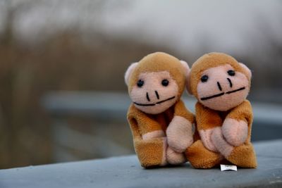 Close-up of stuffed toy on table