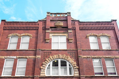 Low angle view of building against sky