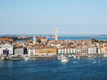 Buildings in city at waterfront