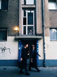 Woman standing in building