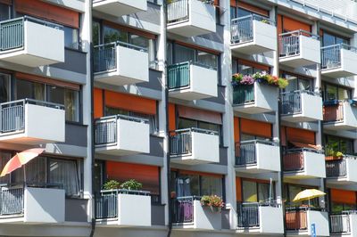 Full frame shot of residential building