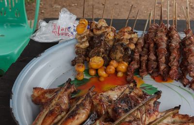 Close-up of food in plate