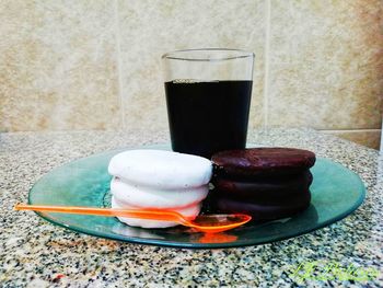 Close-up of drink on table