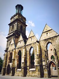 Low angle view of church against sky