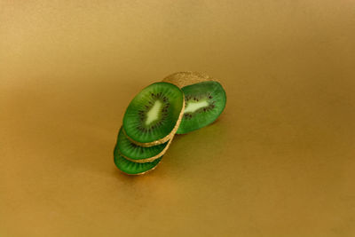 Close-up of fruit against white background