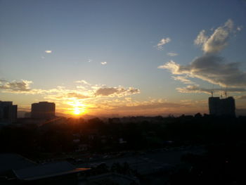 Cityscape at sunset