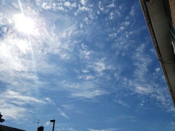 Low angle view of buildings against sky