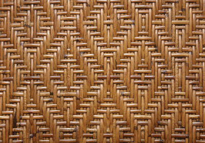 Full frame shot of wicker basket