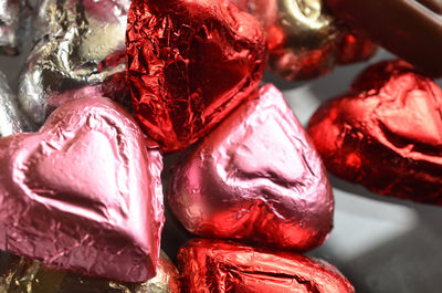 Close-up of red cake