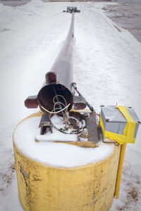 Close-up of train