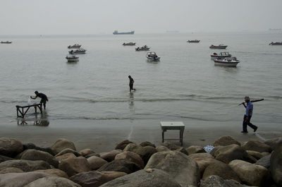 People at beach