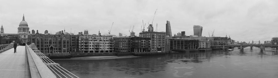 River with cityscape in background