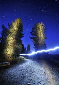 Scenic view of star field at night