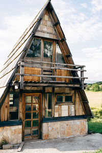 Low angle view of old building