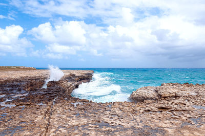 Scenic view of sea against sky