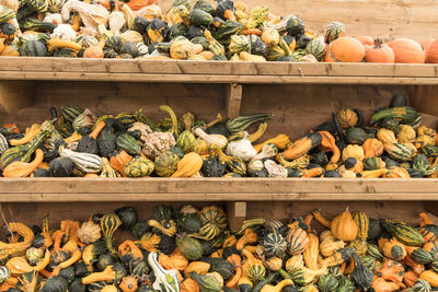 Vegetables for sale at market stall