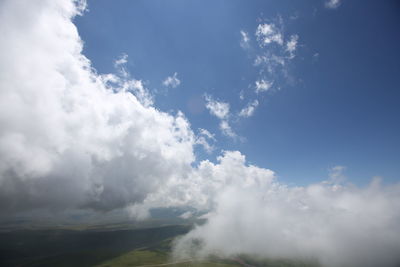 Low angle view of clouds in sky