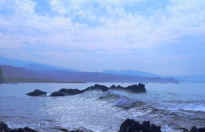 Scenic view of sea against sky