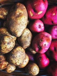 Full frame shot of fruits for sale in market