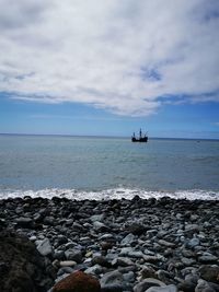 Scenic view of sea against sky