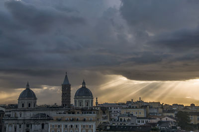 View of cathedral against cloudy sky