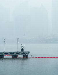 Shanghai bund on a snowy day