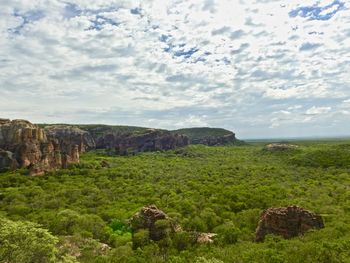 Scenic view of landscape against sky