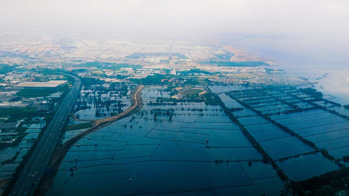Aerial view of cityscape