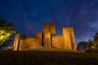 Low angle view of historical building against sky