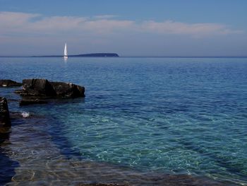 Scenic view of sea against sky