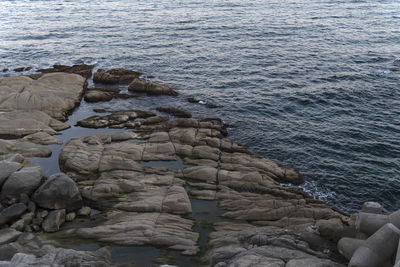 Rocks on beach