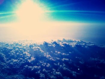 Aerial view of cloudscape