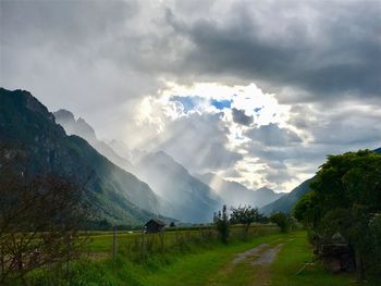 Scenic view of landscape against sky