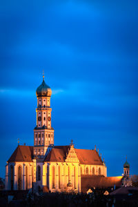 View of building against blue sky