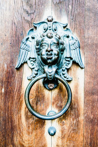Close-up of door knocker