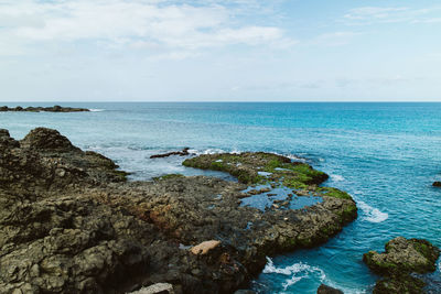 Scenic view of sea against sky