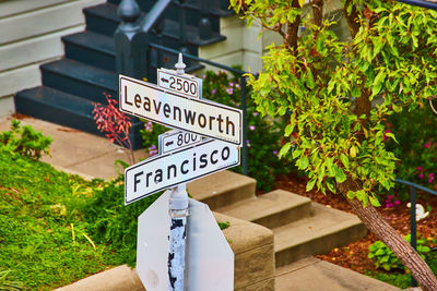 Low angle view of road sign