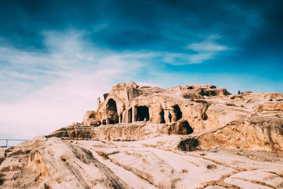 Old ruins against cloudy sky