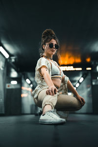 Subway station portrait