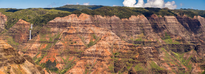 View of rock formations