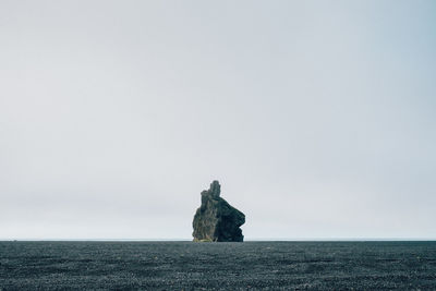 Sculpture of sea against clear sky