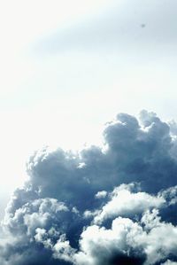 Low angle view of cloudy sky